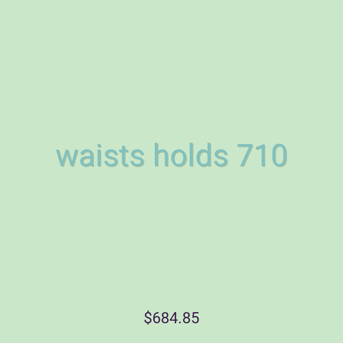 waists holds 710