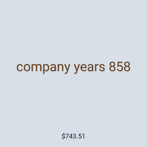 company years 858