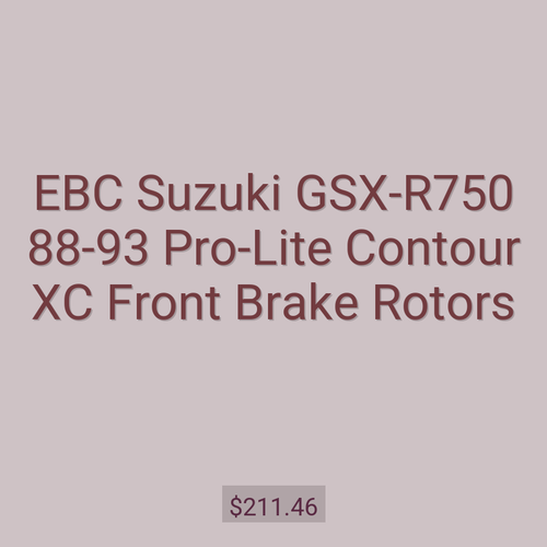 EBC Suzuki GSX-R750 88-93 Pro-Lite Contour XC Front Brake Rotors
