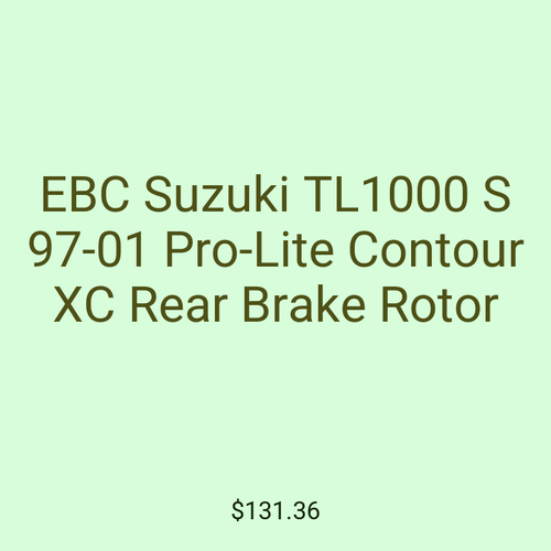 EBC Suzuki TL1000 S 97-01 Pro-Lite Contour XC Rear Brake Rotor