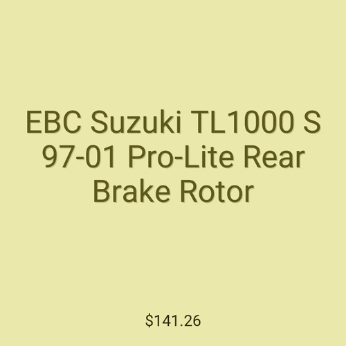 EBC Suzuki TL1000 S 97-01 Pro-Lite Rear Brake Rotor