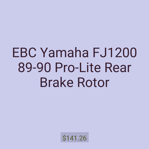 EBC Yamaha FJ1200 89-90 Pro-Lite Rear Brake Rotor