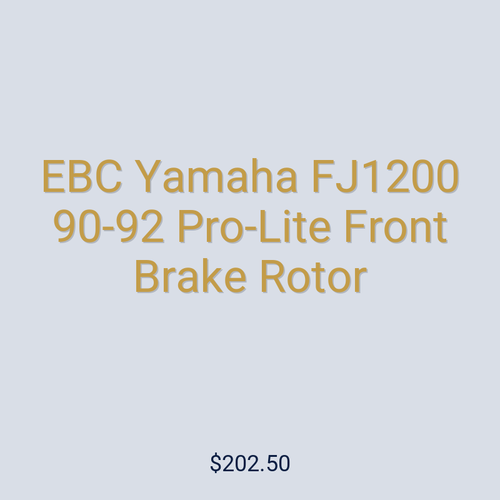 EBC Yamaha FJ1200 90-92 Pro-Lite Front Brake Rotor