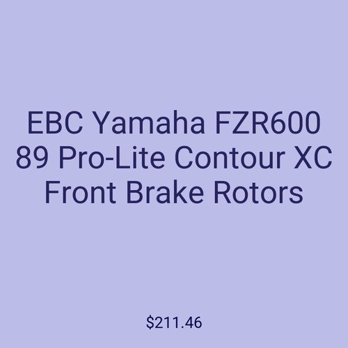 EBC Yamaha FZR600 89 Pro-Lite Contour XC Front Brake Rotors