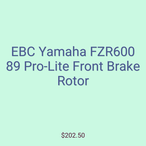 EBC Yamaha FZR600 89 Pro-Lite Front Brake Rotor