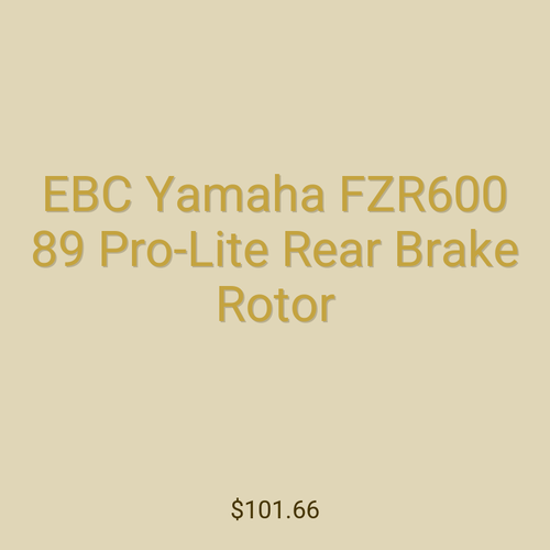 EBC Yamaha FZR600 89 Pro-Lite Rear Brake Rotor