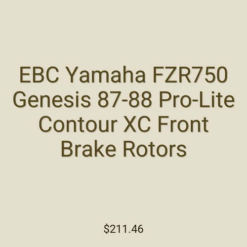 EBC Yamaha FZR750 Genesis 87-88 Pro-Lite Contour XC Front Brake Rotors