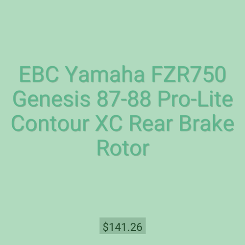 EBC Yamaha FZR750 Genesis 87-88 Pro-Lite Contour XC Rear Brake Rotor