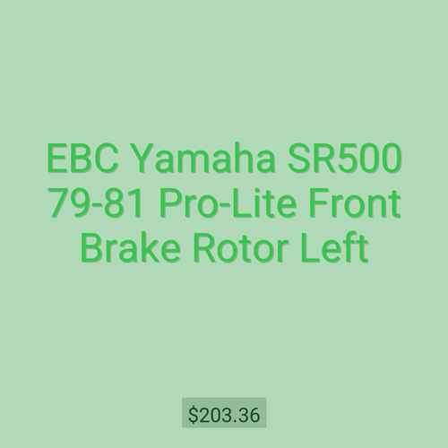 EBC Yamaha SR500 79-81 Pro-Lite Front Brake Rotor Left