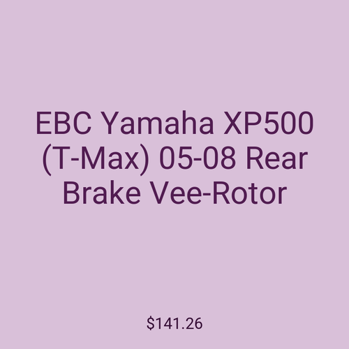 EBC Yamaha XP500 (T-Max) 05-08 Rear Brake Vee-Rotor