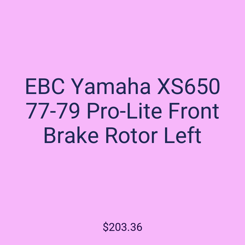 EBC Yamaha XS650 77-79 Pro-Lite Front Brake Rotor Left