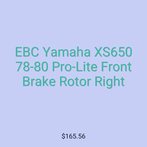EBC Yamaha XS650 78-80 Pro-Lite Front Brake Rotor Right