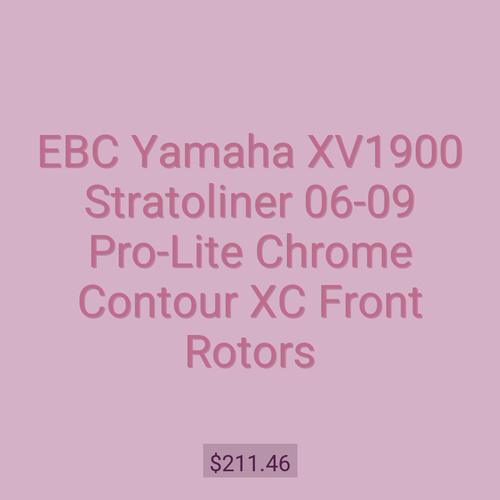 EBC Yamaha XV1900 Stratoliner 06-09 Pro-Lite Chrome Contour XC Front Rotors