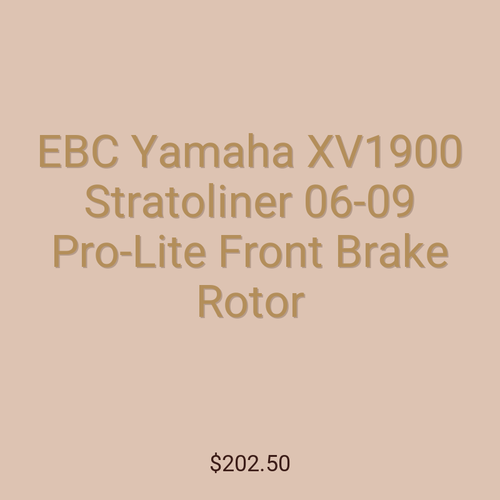EBC Yamaha XV1900 Stratoliner 06-09 Pro-Lite Front Brake Rotor