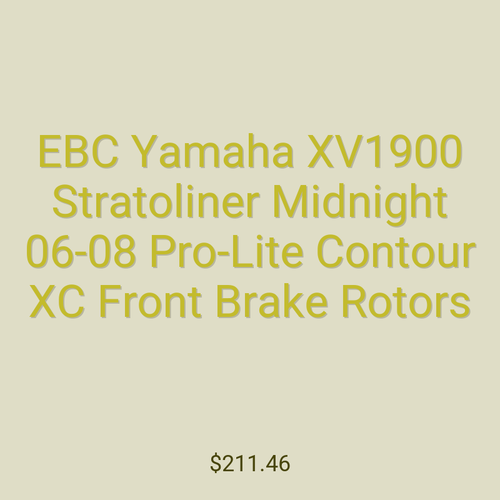 EBC Yamaha XV1900 Stratoliner Midnight 06-08 Pro-Lite Contour XC Front Brake Rotors