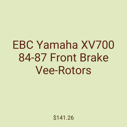 EBC Yamaha XV700 84-87 Front Brake Vee-Rotors