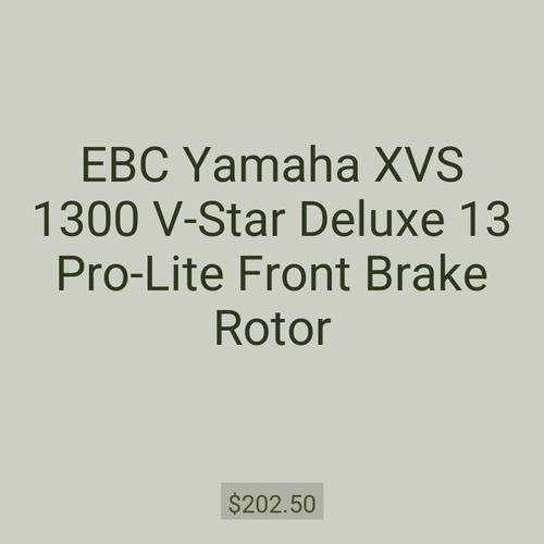 EBC Yamaha XVS 1300 V-Star Deluxe 13 Pro-Lite Front Brake Rotor