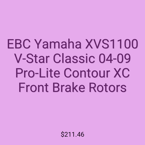 EBC Yamaha XVS1100 V-Star Classic 04-09 Pro-Lite Contour XC Front Brake Rotors