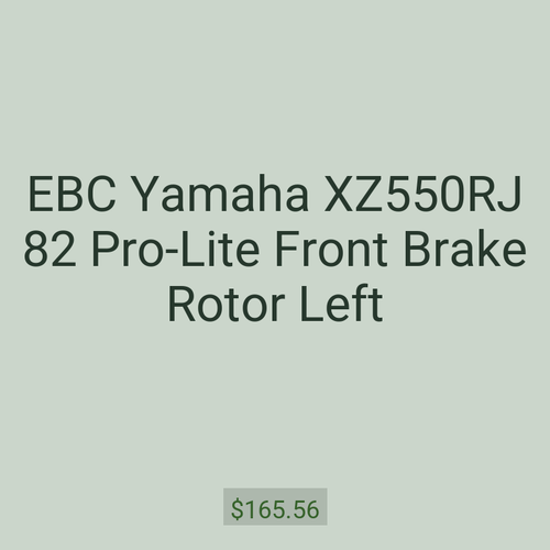 EBC Yamaha XZ550RJ 82 Pro-Lite Front Brake Rotor Left