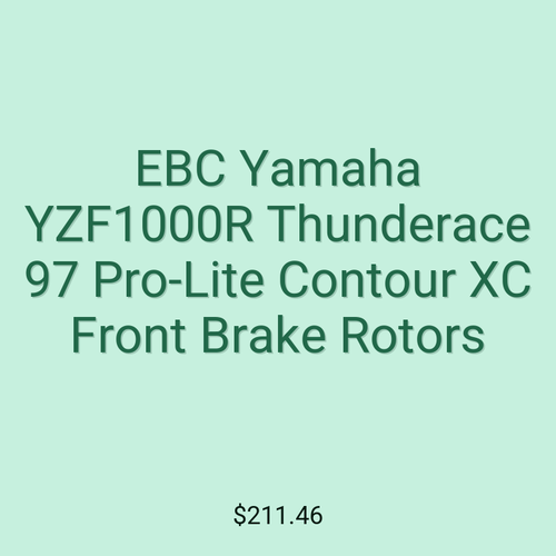 EBC Yamaha YZF1000R Thunderace 97 Pro-Lite Contour XC Front Brake Rotors