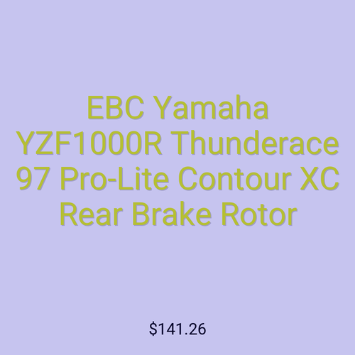 EBC Yamaha YZF1000R Thunderace 97 Pro-Lite Contour XC Rear Brake Rotor