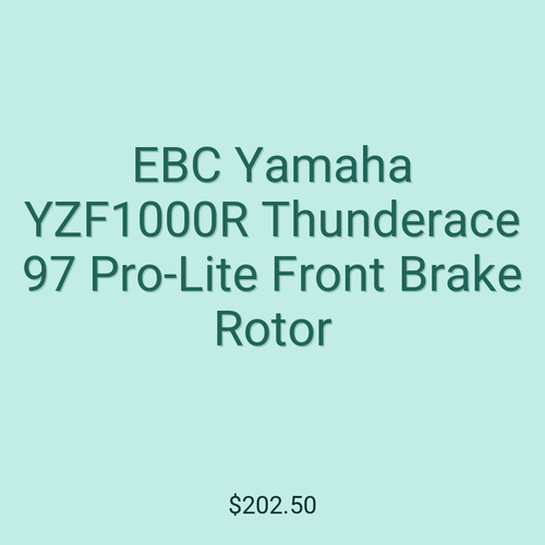 EBC Yamaha YZF1000R Thunderace 97 Pro-Lite Front Brake Rotor