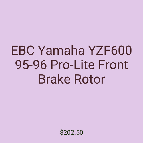 EBC Yamaha YZF600 95-96 Pro-Lite Front Brake Rotor