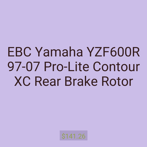 EBC Yamaha YZF600R 97-07 Pro-Lite Contour XC Rear Brake Rotor