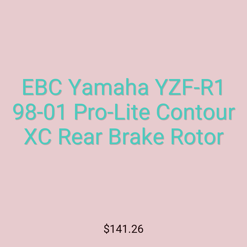 EBC Yamaha YZF-R1 98-01 Pro-Lite Contour XC Rear Brake Rotor