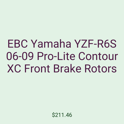 EBC Yamaha YZF-R6S 06-09 Pro-Lite Contour XC Front Brake Rotors