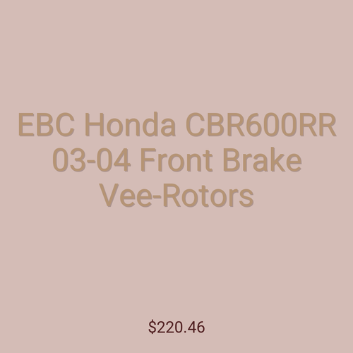 EBC Honda CBR600RR 03-04 Front Brake Vee-Rotors