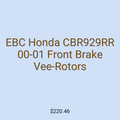 EBC Honda CBR929RR 00-01 Front Brake Vee-Rotors