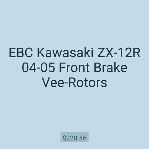 EBC Kawasaki ZX-12R 04-05 Front Brake Vee-Rotors