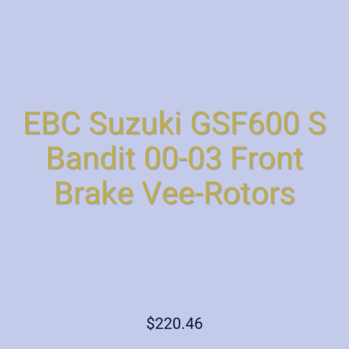 EBC Suzuki GSF600 S Bandit 00-03 Front Brake Vee-Rotors