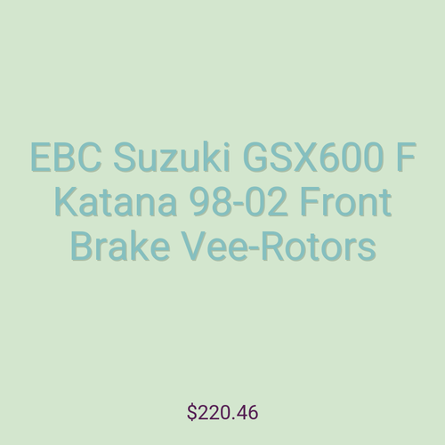 EBC Suzuki GSX600 F Katana 98-02 Front Brake Vee-Rotors