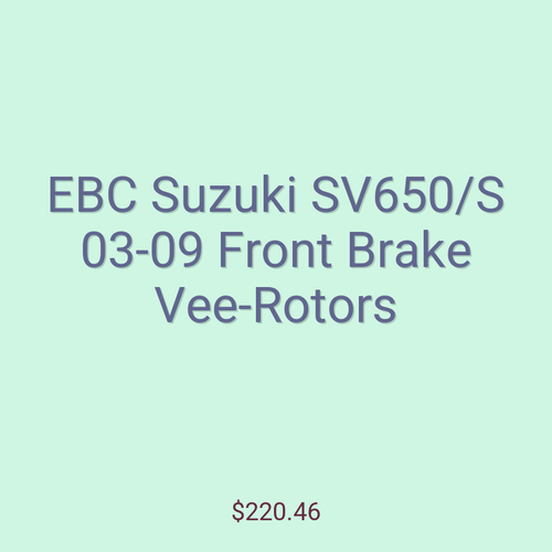 EBC Suzuki SV650/S 03-09 Front Brake Vee-Rotors