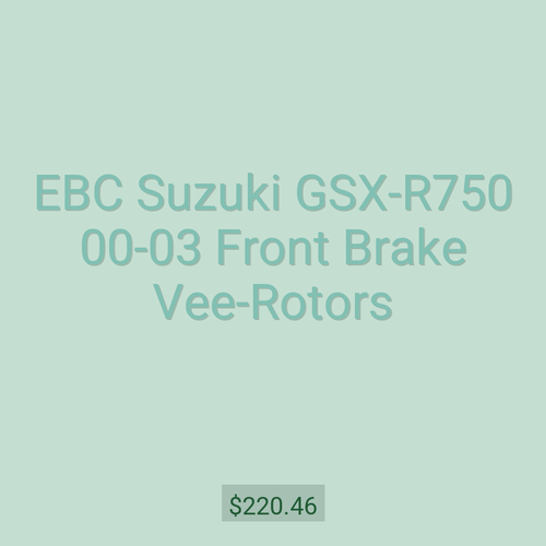 EBC Suzuki GSX-R750 00-03 Front Brake Vee-Rotors