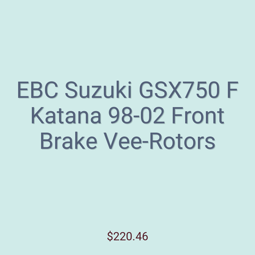 EBC Suzuki GSX750 F Katana 98-02 Front Brake Vee-Rotors
