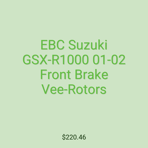 EBC Suzuki GSX-R1000 01-02 Front Brake Vee-Rotors