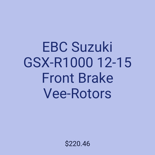 EBC Suzuki GSX-R1000 12-15 Front Brake Vee-Rotors