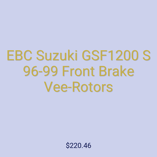 EBC Suzuki GSF1200 S 96-99 Front Brake Vee-Rotors