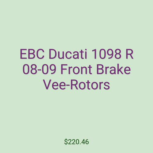 EBC Ducati 1098 R 08-09 Front Brake Vee-Rotors