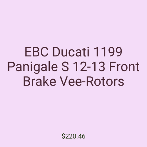 EBC Ducati 1199 Panigale S 12-13 Front Brake Vee-Rotors