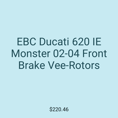 EBC Ducati 620 IE Monster 02-04 Front Brake Vee-Rotors