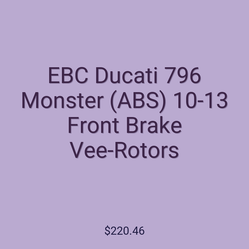EBC Ducati 796 Monster (ABS) 10-13 Front Brake Vee-Rotors
