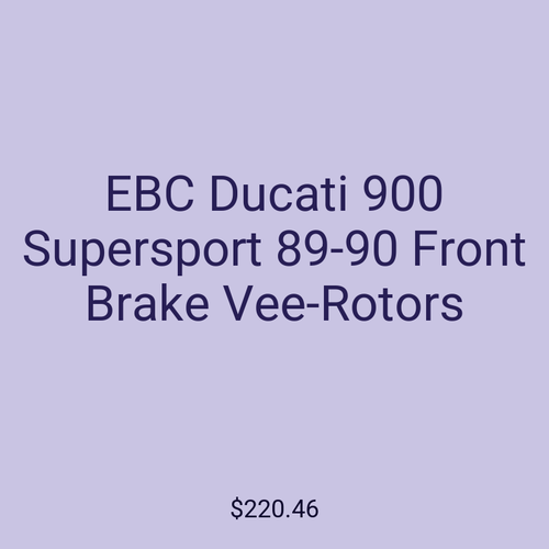EBC Ducati 900 Supersport 89-90 Front Brake Vee-Rotors