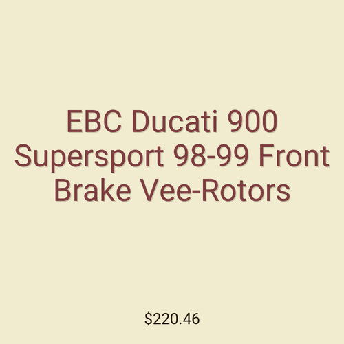 EBC Ducati 900 Supersport 98-99 Front Brake Vee-Rotors
