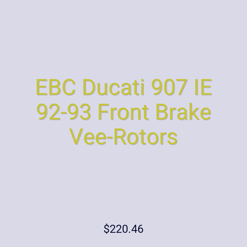 EBC Ducati 907 IE 92-93 Front Brake Vee-Rotors