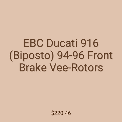 EBC Ducati 916 (Biposto) 94-96 Front Brake Vee-Rotors