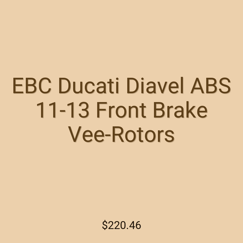 EBC Ducati Diavel ABS 11-13 Front Brake Vee-Rotors